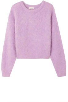 Alpaca fluffy trui Niby  paars - S,M,