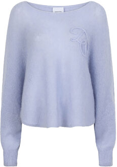 Alpaca trui Montre  blauw - XS/S,S/M,