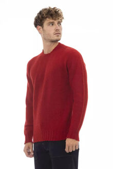 Alpaca Wol Crew Neck Trui Model Al23435 - maat EU 50 Bruin