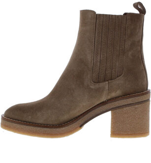 Alpe Dames enkellaars | dames | | maat: | suede Taupe - 39