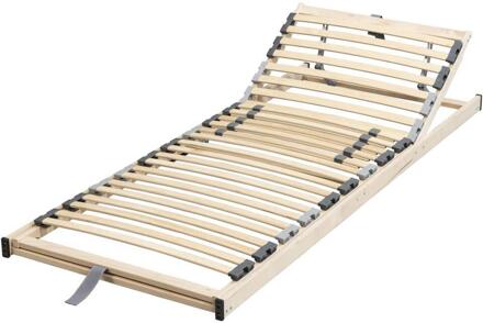 ALPHA 40% korting - Op=Op | Leen Bakker - Lattenbodem Alpha 26 Latten - 90x200 Cm - Hout - Beige