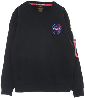Alpha Industries Space Shuttle Sweater - Rep. Blue Alpha Industries , Black , Heren - XL