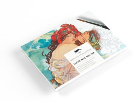 Alphonse Mucha - Watercolour Postcard Books - Pepin van Roojen