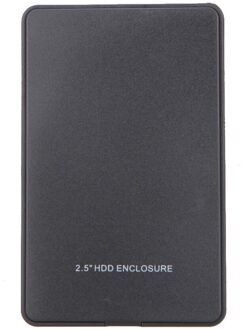 Alphun 2.5 "HD BOX Harde Schijf Cartridge ABS HDD Hard Case USB2.0 naar SATA Externe HDD Behuizing Voor Windows vista OS zwart