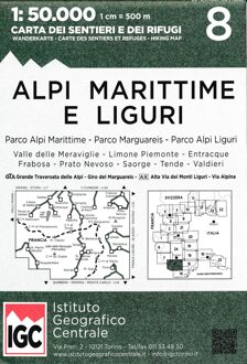 Alpi Liguri 1:50 000 Wanderkarte 8