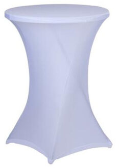 Alpina afdekhoes voor een statafel - wit - spandex elastiek - 90 x 115 cm