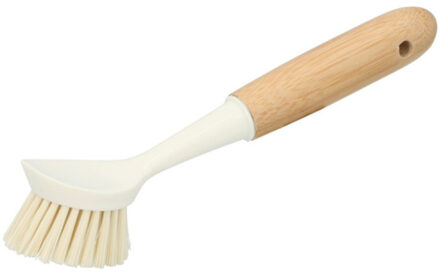 Alpina Afwasborstel met harde vezels - hout/kunststof - ophang lus - Afwas borstel