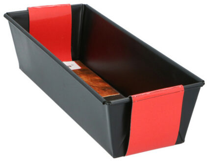 Alpina Bakvorm - metaal - anti-aanbak laag - zwart - 30 x 11 cm - taartvorm - Bakringen