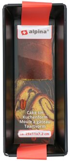 Alpina Bakvorm Staal 25 X 11 X 7,2 Cm Zwart