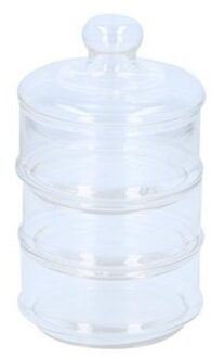 Alpina Bonbonniere - glas - 12 x 23 cm - 3-laags - voorraadpot