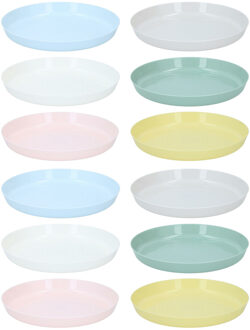 Alpina Borden - 30x - gekleurd - kunststof - D18,5 cm - herbruikbaar