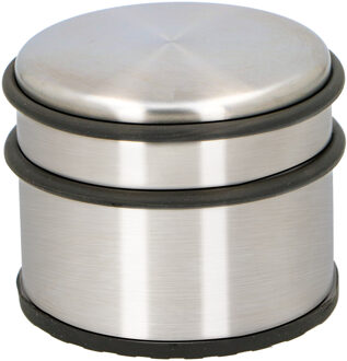 Alpina Deurstopper van 1.1 kilo staal met zwarte kunststof rand 9 x 7 cm - Deurstoppers