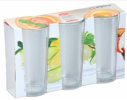 Alpina Drinkglas 270ml set a 3 stuks Transparant