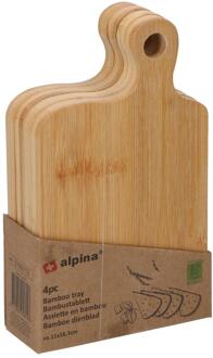 Alpina Dsnijplankset a 4 11,5x4x18,5cm bruin