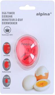 Alpina Eierwekker ei met kleurindicatie rood