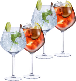 Alpina Gin Tonic cocktailglazen - 8x stuks - 730 ml - voor Aperol Spritz - glazen - glas