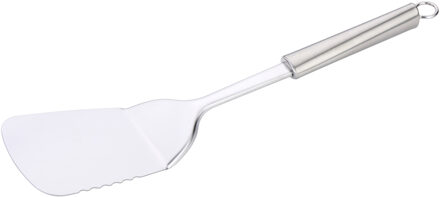 Alpina Keukengerei bakspatel/bakspaan - zilver - rvs - 34 cm - bakken en omkeren