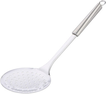 Alpina Keukengerei schuimspaan opscheplepel - zilver - RVS - 36 x 11 cm - groente lepel