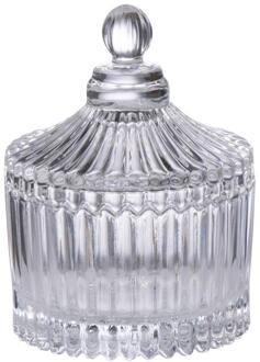 Alpina Pot met deksel glas Ø6,8x8,5cm transparant