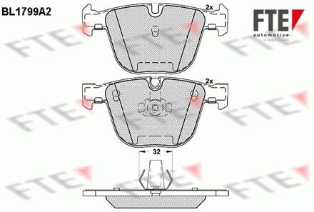 Alpina Remblokken set BL1799A2