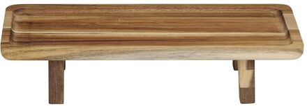 Alpina Serveerplank Accacia 30,7x15,5x6,5cm FSC bruin