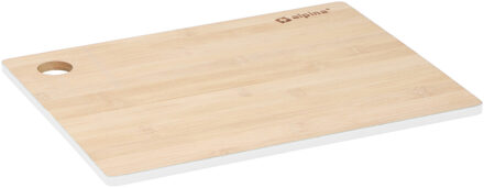 Alpina Snijplank witte rand - 23 x 30 cm - bamboe hout