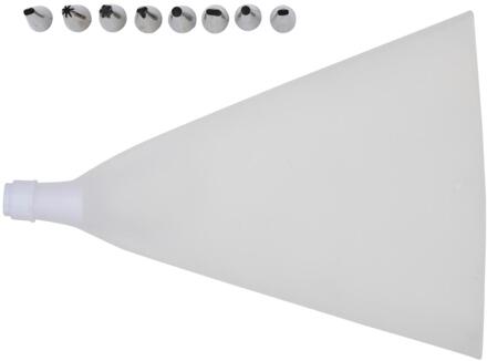 Alpina spuitzak met 8 spuitmondjes wit