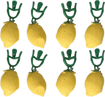 Alpina Tafelkleed gewichten - 8x - metaal - Citroentjes - steentjes gewichten