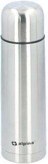 Alpina Thermosfles - Dubbelwandig - 750 Ml - Incl. Beker - Roestvrij Staal