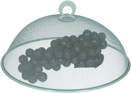 Alpina Vliegenkap/voedselkap - rond - D30 x H15 cm - groen - buiten eten - anti insecten - metaal