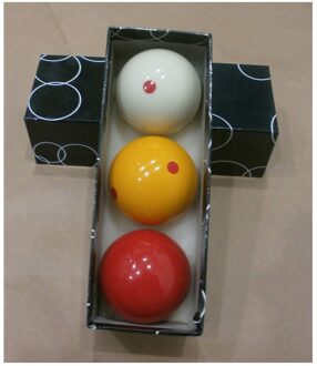 Alpine Gevlekte Biljart Bal 3 Band Bal, Carambole Bal Geel Cochenille Witte Stip Biljart Ballen