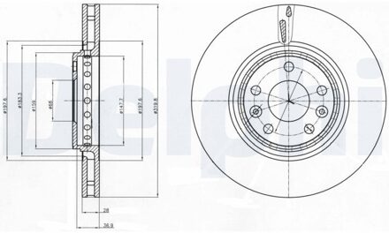 Alpine Jeu De 2 Disques De Frein BG4266