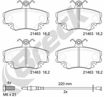 Alpine Remblokkenset, schijfrem 214630070210