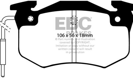 Alpine Remblokkenset, schijfrem DP458