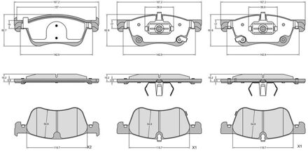 Alpine Remblokkenset, schijfrem P50185