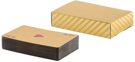 Als waterdicht speelkaarten deck (pak van 54) Goud - One size