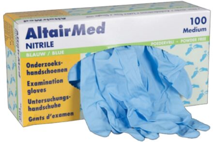 Altairmed Nitrile handschoenen ongepoederd blauw XXL 100 stuks