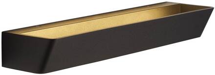 Altea LED wandlamp, breedte 37 cm, zwart, omhoog/omlaag, aluminium zwart mat