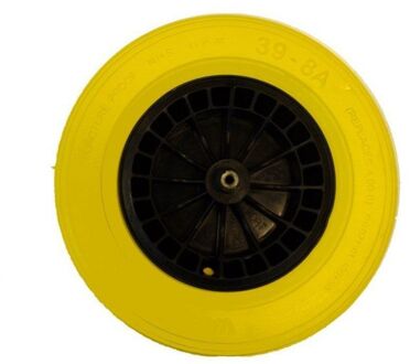 Altrad Fort Flex Pro kruiwagenwiel zwart/geel 13 cm