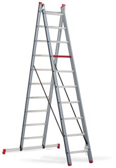 Altrex Atlantis Reformladder 2x10 Zilver, Zwart