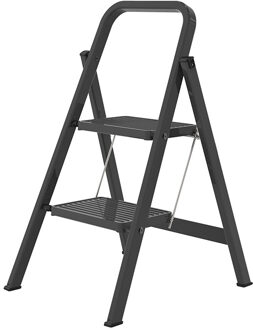 Altrex Huishoudtrap Giant Total Black - 2-treeds - Zwart - Aluminium