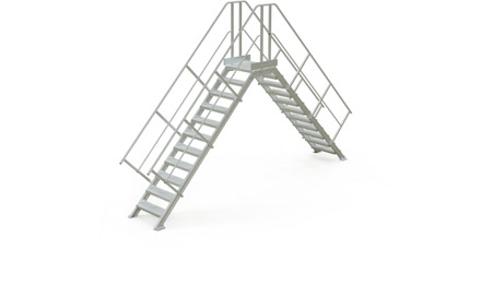 Altrex Overstapbordes - 45° hellingshoek - 11 treden - 224531