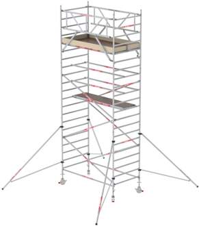 Altrex RS TOWER 32 rolsteiger | 7.20 m | 1.35 m | 2.45 m houten platform | Schoren - T320004