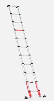 Altrex Telescoop Ladder Smart Up Go 1x11 Rood, Zilver