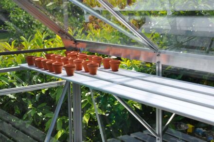 Alu Sower Kweekschap 250 x 32,5 cm Grijs