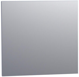 Alu Spiegel - 70x65cm - zonder verlichting - rechthoek - aluminium SP-EM70RH Aluminium (Zilver)