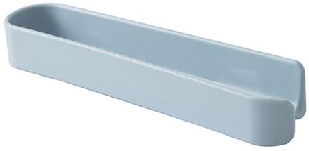 Aluminium 2-Tier Wandmontage Badkamer Handdoekenrek Rail Houder Opslag Hanger Plank Keuken Hotel Kleren Handdoek Rekken Organizer # W blauw