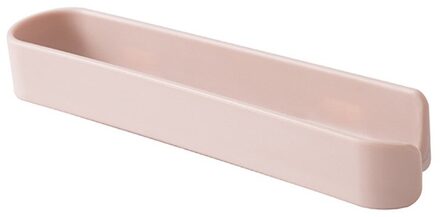 Aluminium 2-Tier Wandmontage Badkamer Handdoekenrek Rail Houder Opslag Hanger Plank Keuken Hotel Kleren Handdoek Rekken Organizer # W roze