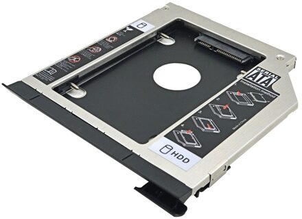 Aluminium 2nd Hdd Caddy 9.5Mm Sata 3.0 2.5 "Hdd Case Behuizing Voor Dell Latitude E6320 E6420 E6520 E6330 e6430 E6530 Dvd Optibay