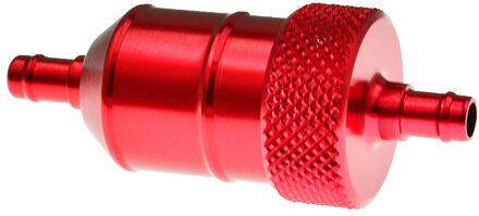 Aluminium 8Mm Olie Gas Fuel Filter Cleaner Voor Motorfiets Pit Dirt Bike Atv Olie Gas Fuel Filter Cleaner olie Gas Fuel Filter Rood